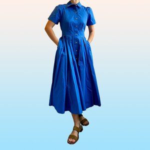 ALEXIS for Target Blue Short Sleeve Shirtdress